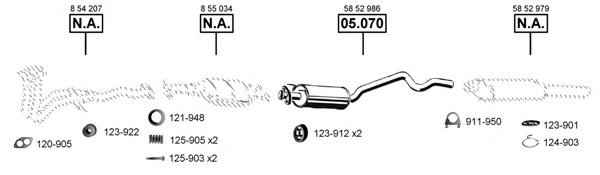 ASMET OP050900 Exhaust System